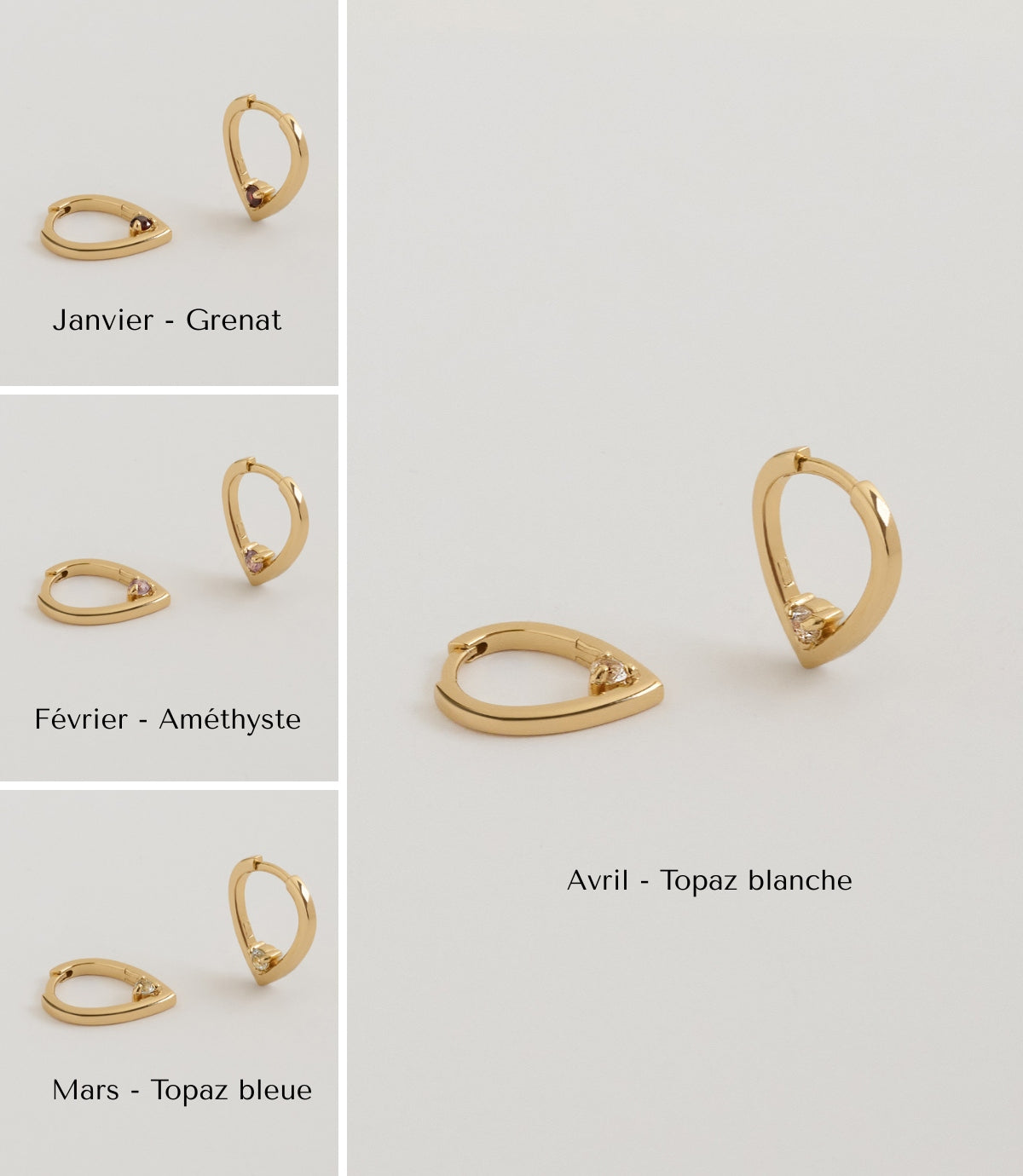 Boucles Silo pierres de naissance