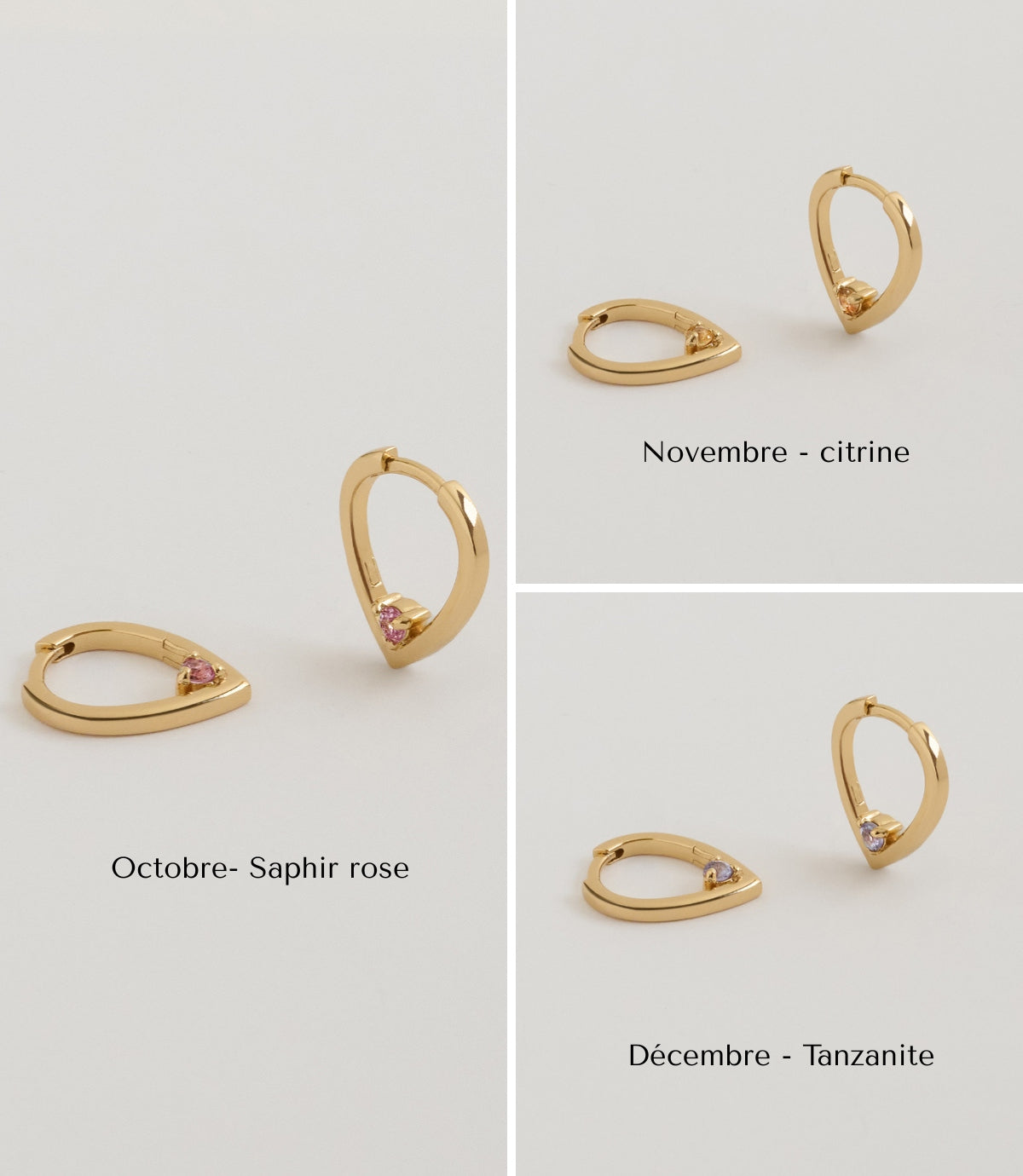 Boucles Silo pierres de naissance