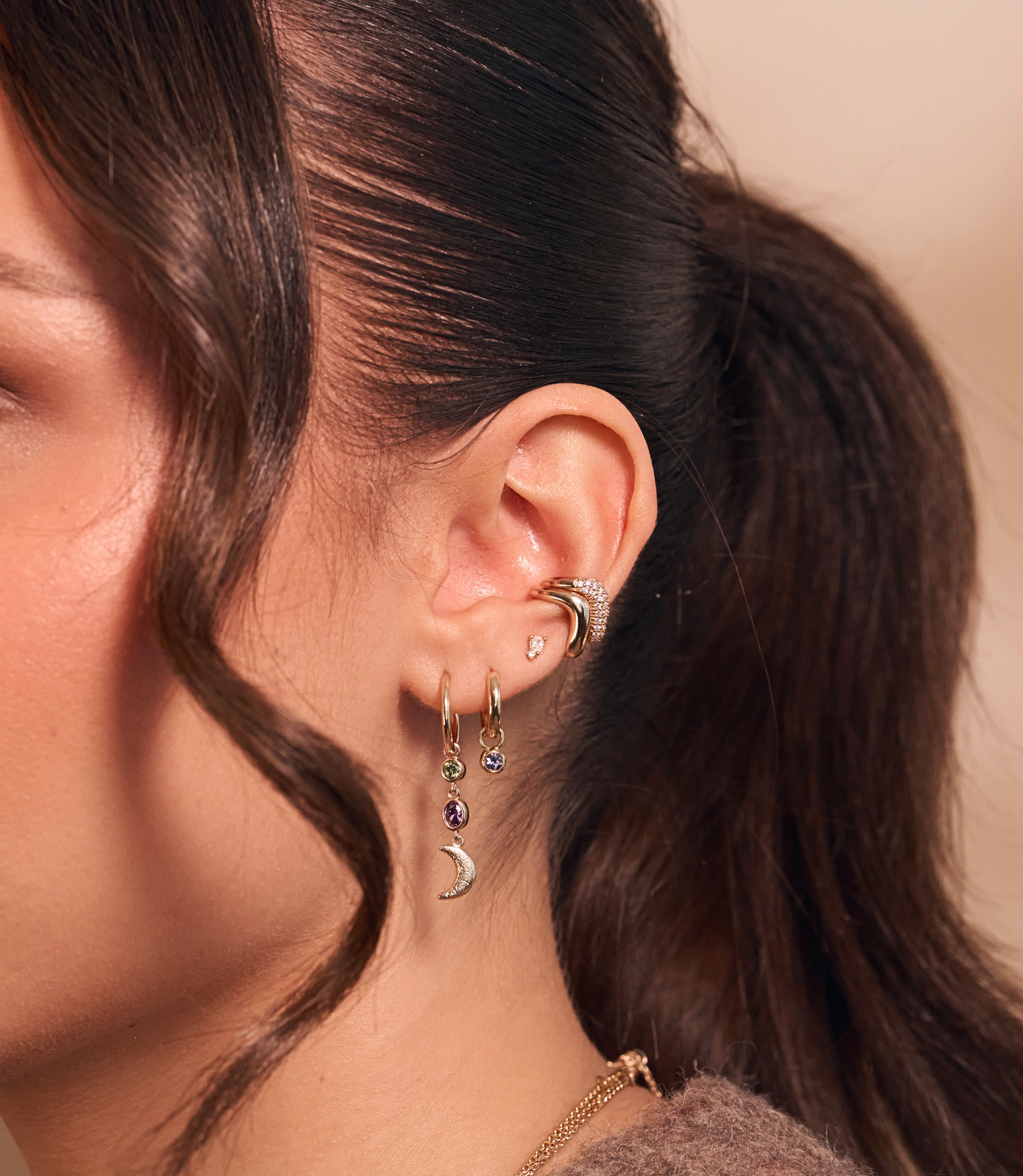 Bague d'oreille Waïna sans zircons