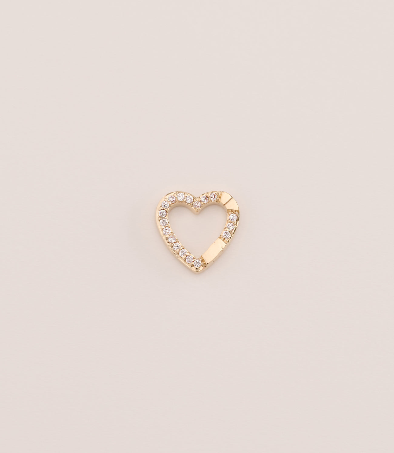 Clicker coeur avec zircons